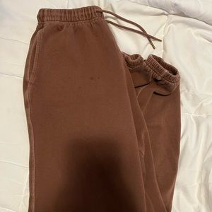 Old navy high waisted brown sweatpants